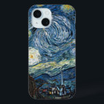 Van Gogh Starry Night iPhone 15 Case<br><div class="desc">Vincent Van Gogh Starry night vintage artwork on electronic cases for your gadgets - vintage products from Zazilicious</div>