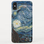 Van Gogh Starry Night iPhone XS Max Case<br><div class="desc">Vincent Van Gogh Starry night vintage artwork on electronic cases for your gadgets - vintage products from Zazilicious</div>