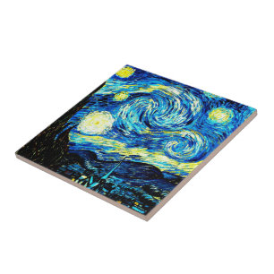 Van Gogh - Starry Night Ceramic Tile