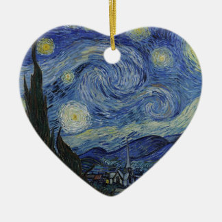 Van Gogh Starry Night Ceramic Tree Decoration