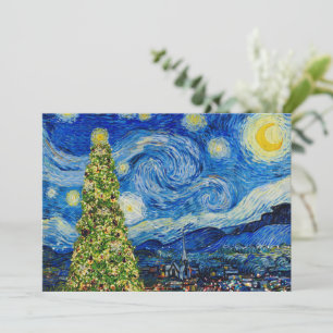 Van Gogh Starry Night - Christmas Tree Table Numbe Program