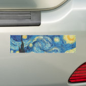 Van Gogh Starry Night Classic Impressionism Art Bumper Sticker (On Car)