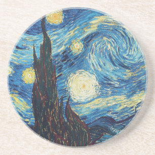 Van Gogh Starry Night Classic Impressionism Art Coaster