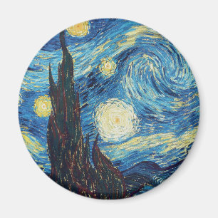 Van Gogh Starry Night Classic Impressionism Art Magnet