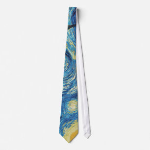 Van Gogh Starry Night Classic Impressionism Art Tie
