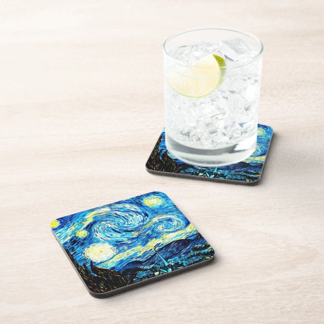 Van Gogh, Starry Night, Coaster (Right Side)