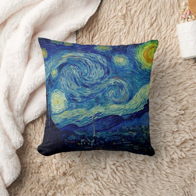 Van Gogh Starry Night Cushion (Blanket)