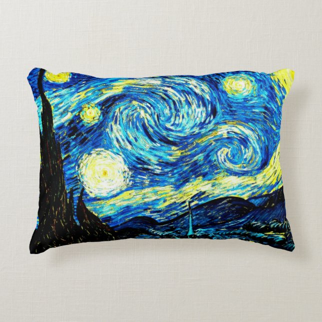 Van Gogh - Starry Night Decorative Cushion (Front)