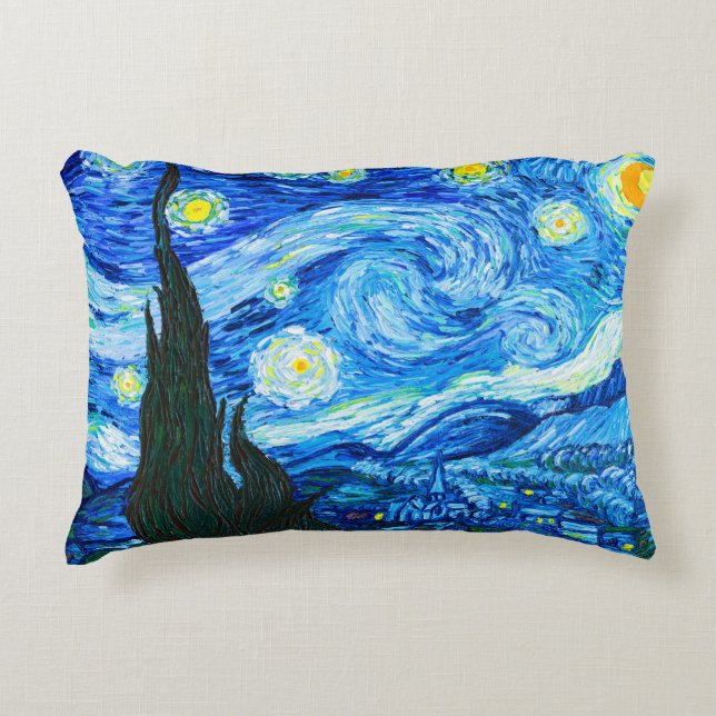 Van Gogh Starry Night Decorative Cushion (Front)
