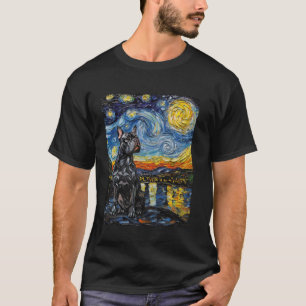 Van Gogh Starry Night Dog T-Shirt