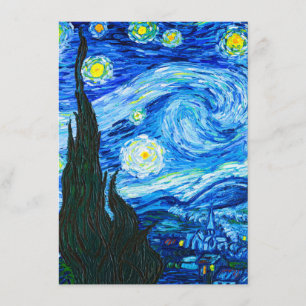 Van Gogh Starry Night Enclosure Card