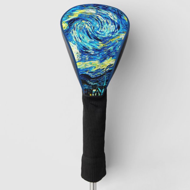 Van Gogh - Starry Night, famous painting, Golf Head Cover (Front)