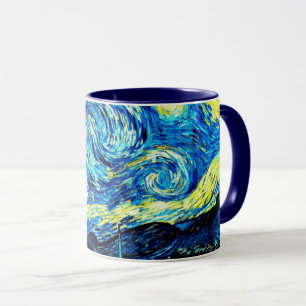 Van Gogh - Starry Night, famous painting Mug