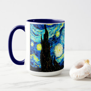 Van Gogh - Starry Night, famous painting Mug
