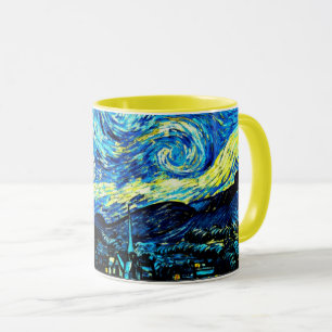 Van Gogh - Starry Night, famous painting, Mug