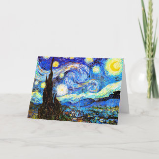 Van Gogh Starry Night Fine Art Card