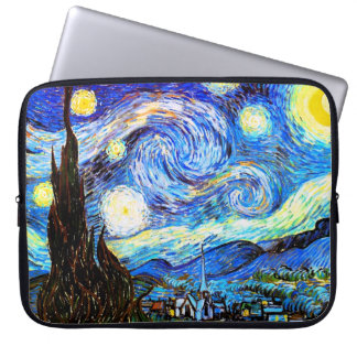 Van Gogh Starry Night Fine Art Laptop Sleeve