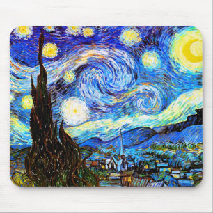Van Gogh Starry Night Fine Art Mouse Pad