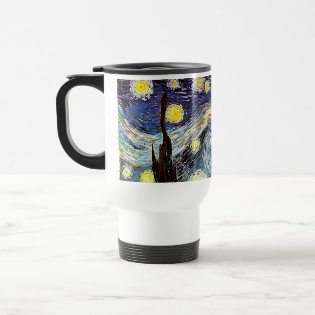 Van Gogh Starry Night Fine Art Travel Mug (Left)