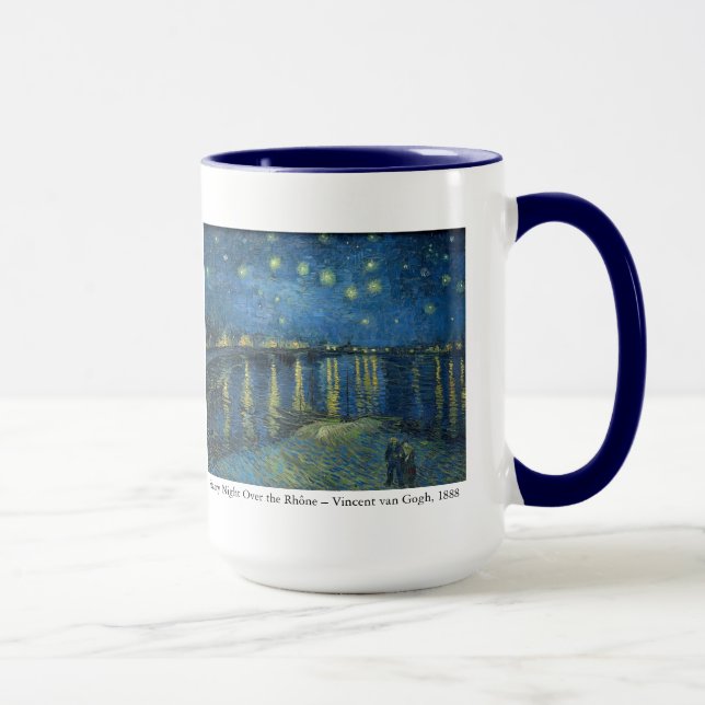 Van Gogh Starry Night Gratitude Artistic Uplifting Mug (Right)