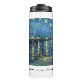 Van Gogh Starry Night Gratitude Artistic Uplifting Thermal Tumbler