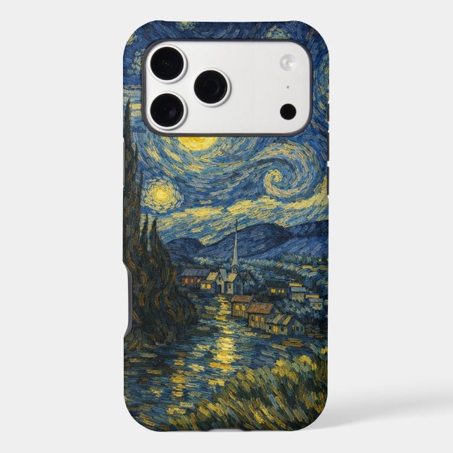 Van Gogh Starry Night iPhone 17 Pro Max Case (Back)