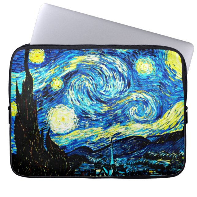 Van Gogh - Starry Night Laptop Sleeve (Front)