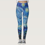 Van Gogh Starry Night Leggings<br><div class="desc">The Starry Night curated artwork,  high resolution and gorgeous.</div>