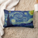 Van Gogh Starry Night Lumbar Cushion<br><div class="desc">Vincent Van Gogh's " The Starry Night" artwork is featured on this lumbar pillow. A nighttime sky so alive with sumptuous swirls! **Check out related products with this design in our store and discover more amazing options with this wonderful image: https://www.zazzle.com/collections/arty_gifts_for_the_van_gogh_fan_in_your_life-119079521028472120?rf=238919973384052768</div>