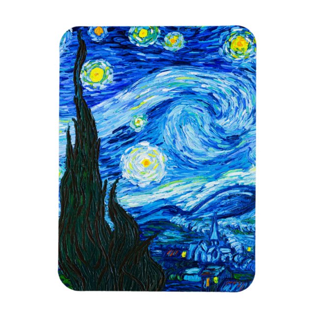 Van Gogh Starry Night Magnet (Vertical)