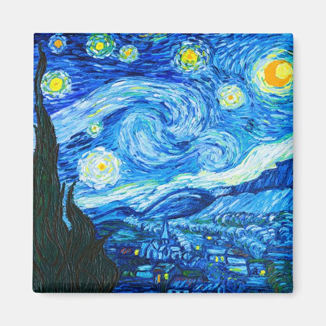 Van Gogh Starry Night Magnet (Front)