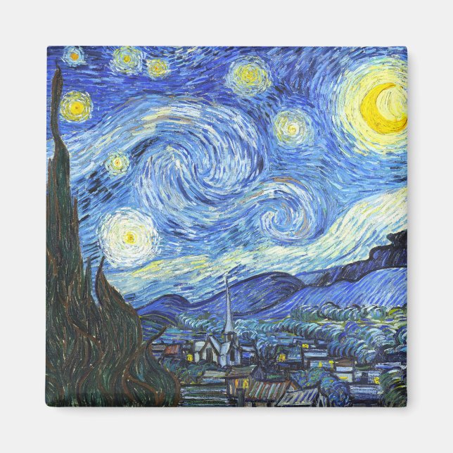 VAN GOGH Starry Night Magnet (Front)