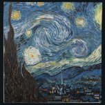 Van Gogh Starry Night Napkin<br><div class="desc">Vincent Van Gogh Starry Night masterpiece,  vintage artwork on modern day products from Zazilicious</div>