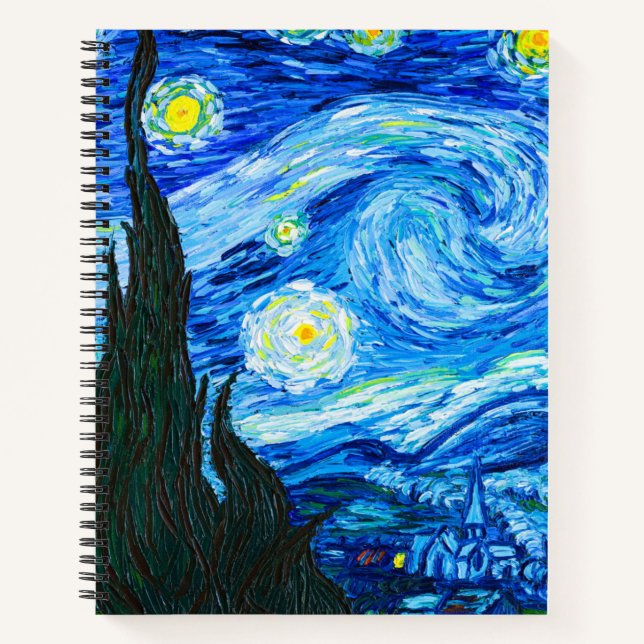Van Gogh Starry Night Notebook (Front)