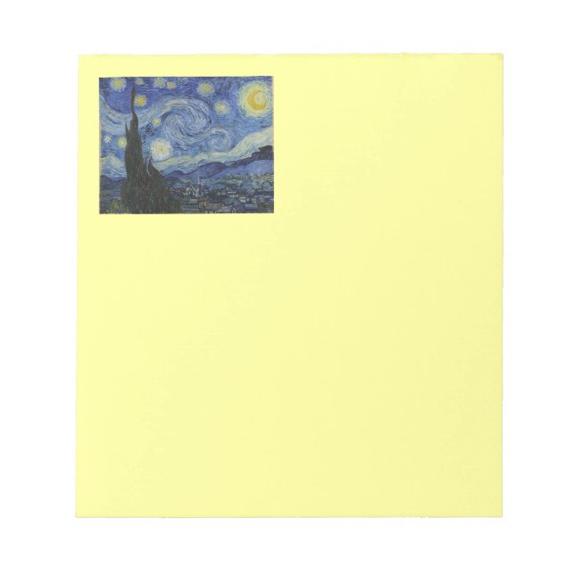 Van Gogh Starry Night Notepad (Front)