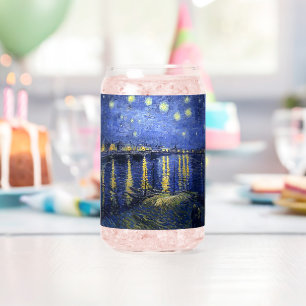 Van Gogh - Starry Night Over Rhonbe Can Glass