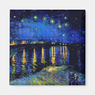 Van Gogh Starry Night Over Rhone  (F474) Fine Art Magnet
