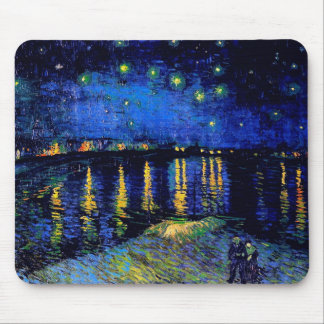 Van Gogh Starry Night Over Rhone (F474) Fine Art Mouse Pad