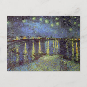 Van Gogh Starry Night Over Rhone Holiday Postcard