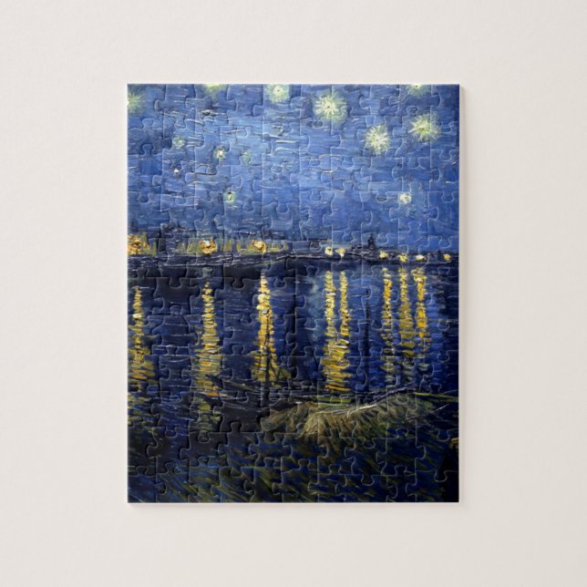 Van Gogh Starry Night Over Rhone Jigsaw Puzzle (Vertical)
