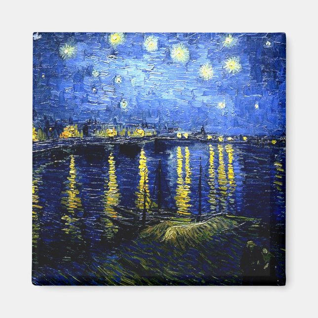 Van Gogh - Starry Night over the Rhone 2020 Magnet (Front)