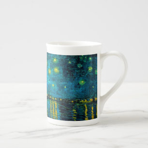 Van Gogh Starry Night Over the Rhône  Bone China Mug