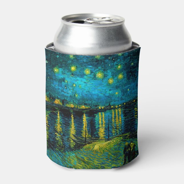 Van Gogh Starry Night Over the Rhône  Can Cooler (Can Front)
