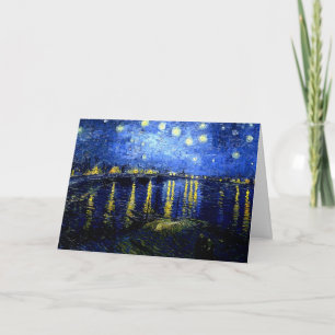 Van Gogh - Starry Night over the Rhone Card