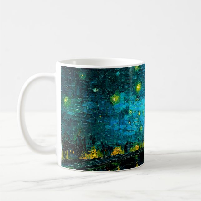 Van Gogh Starry Night Over the Rhône  Coffee Mug (Left)