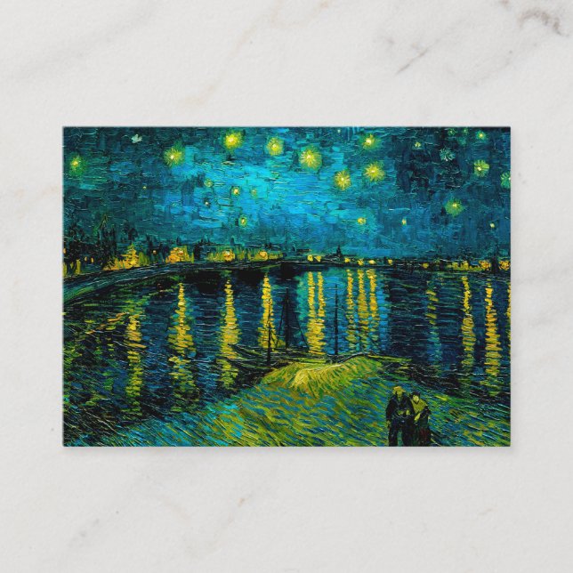 Van Gogh Starry Night Over the Rhône  Enclosure Card (Front)