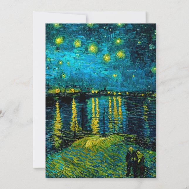 Van Gogh Starry Night Over the Rhône  Invitation (Front)