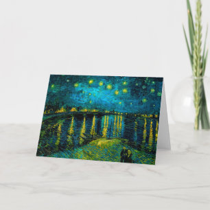 Van Gogh Starry Night Over the Rhône  Invitation