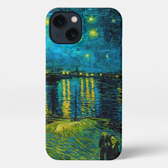 Van Gogh Starry Night Over the Rhône  iPhone Case (Back)