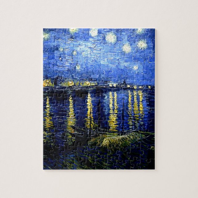 Van Gogh - Starry Night over the Rhone Jigsaw Puzzle (Vertical)